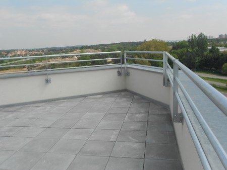 Detail zábradlí teras
